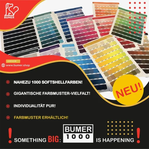 Farbmuster: BUMER 1000 Softshellfarben